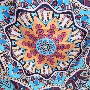 Paisley Like Psychedelic Tapestries x2 4.5' x 6.5' Two Tapestries Same Design